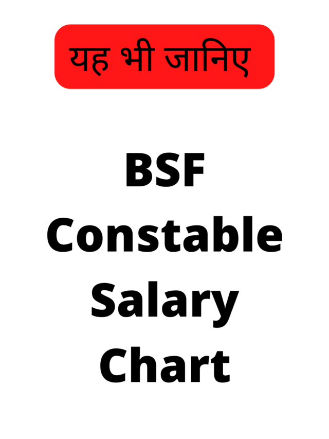 BSF Constable Salary Chart